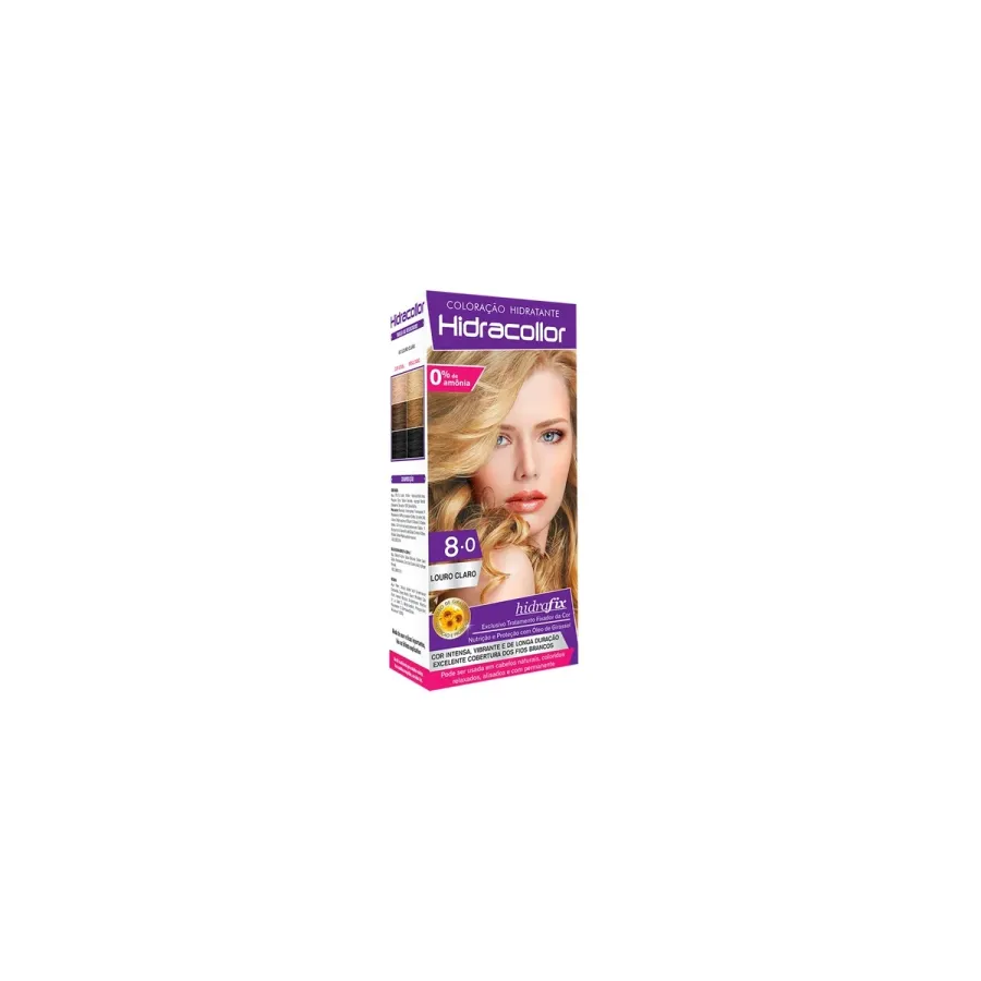 TINT HIDRACOLLOR 8.0 LOURO CLARO