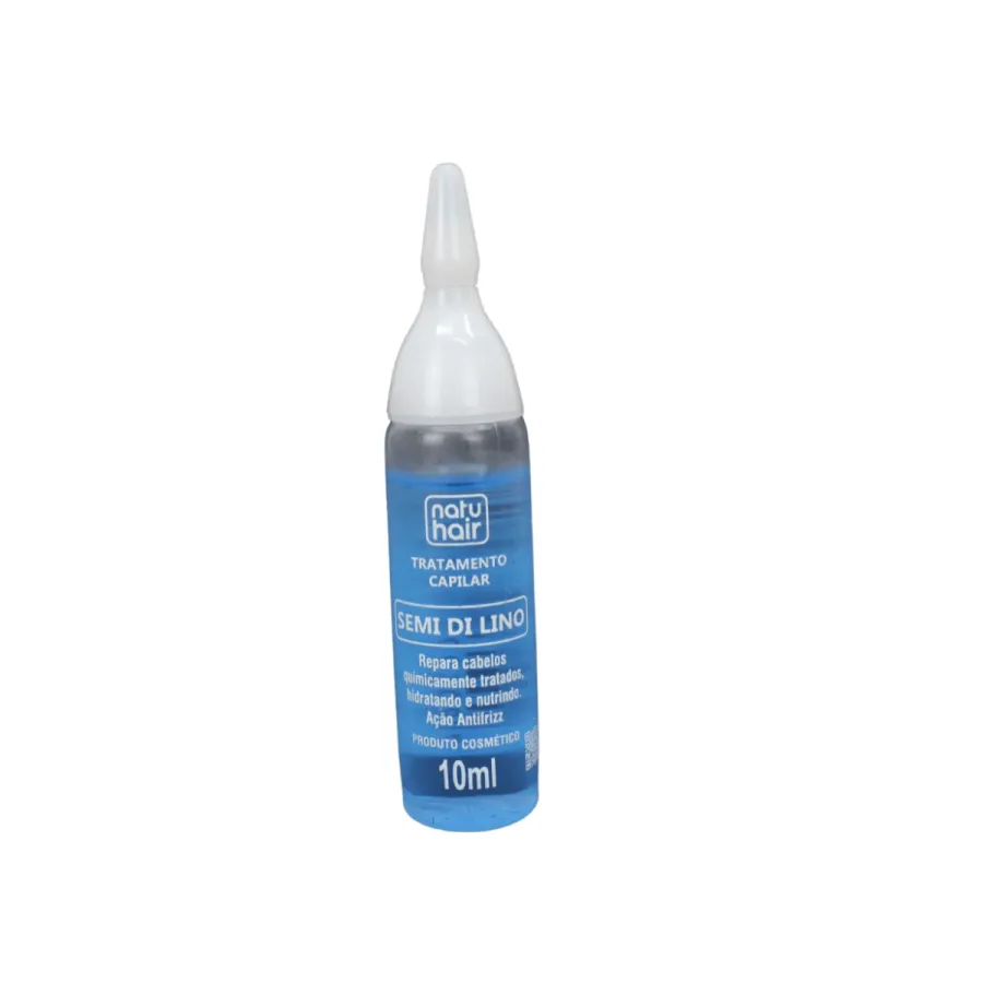 AMPOLA CAPILAR NATU HAIR 10ML SEMI DI LINO