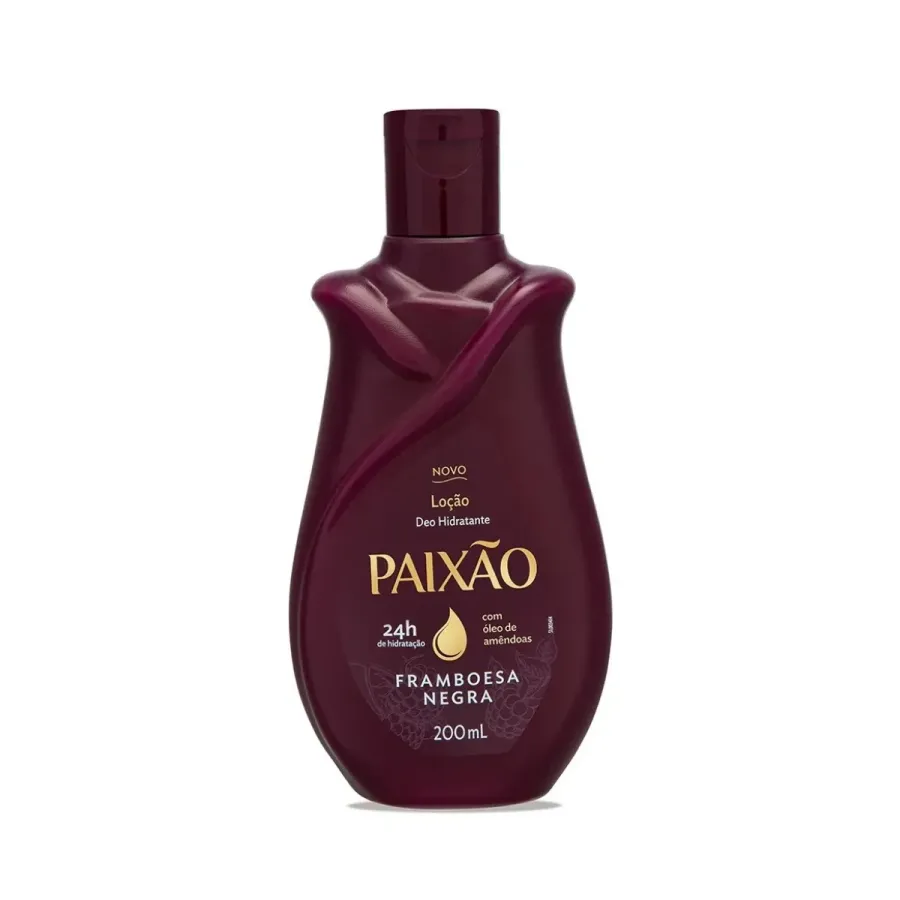 Loção Hidratante Corporal Paixão Framboesa Negra com Ação Desodorante 200ml