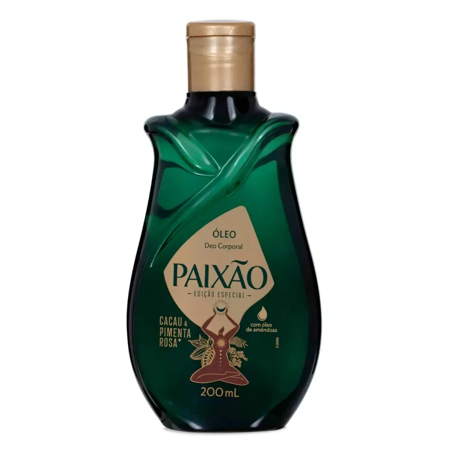 Óleo Hidratante Desodorante Corporal Paixão Cacau & Pimenta-Rosa 200ml