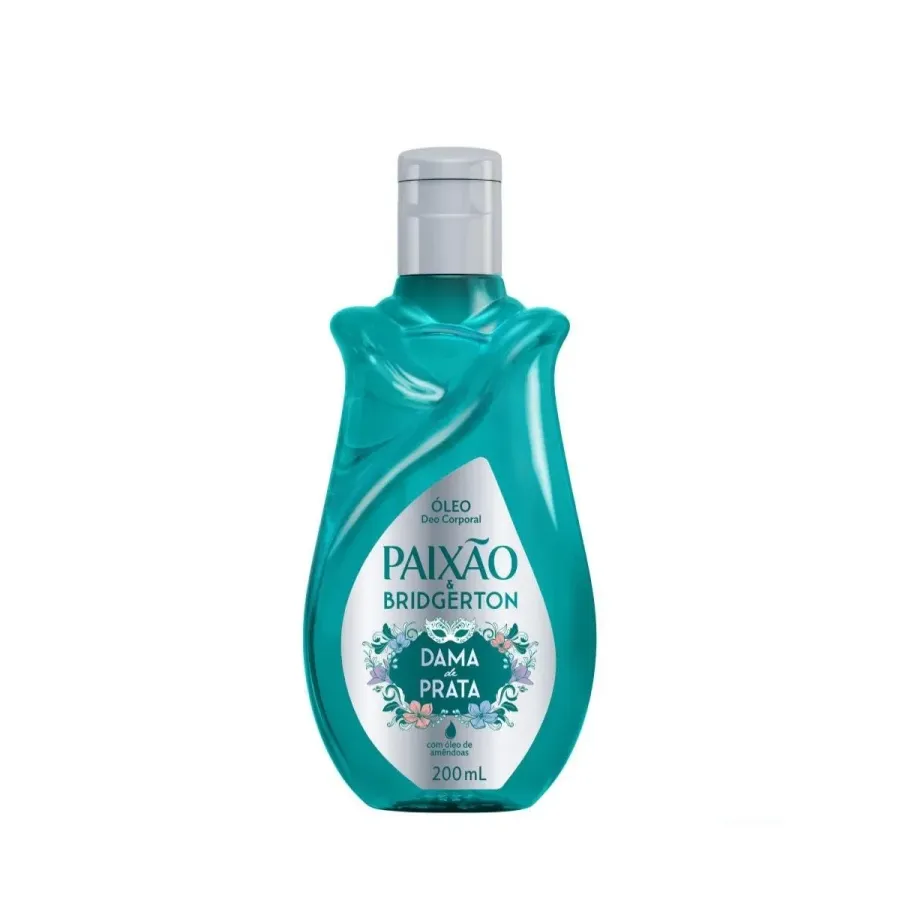 Óleo Corporal de Amêndoas Paixão & Bridgerton Dama de Prata 200ml