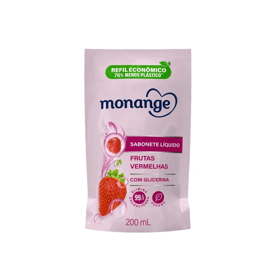 SAB LIQ MONANGE 200ML REFIL FRUTAS VERMELHAS