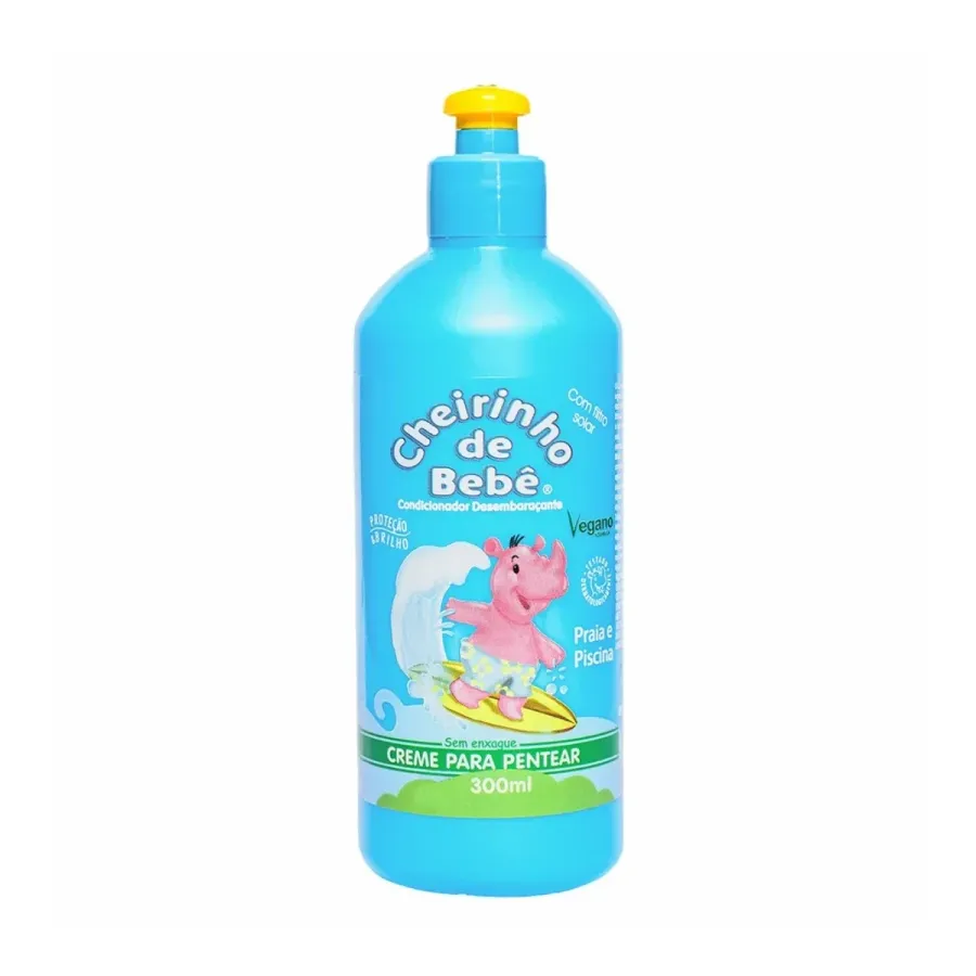 Creme de Pentear Cheirinho de Bebê Praia e Piscina 300ml
