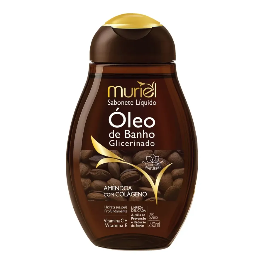 Sabonete Líquido Óleo de Banho Muriel Amêndoa com Colágeno 235ml