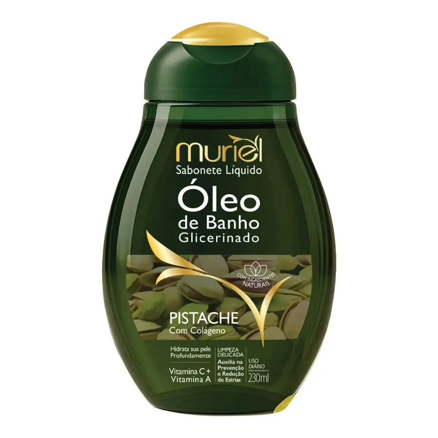 Sabonete Líquido Óleo de Banho Muriel Pistache com Colágeno 235ml