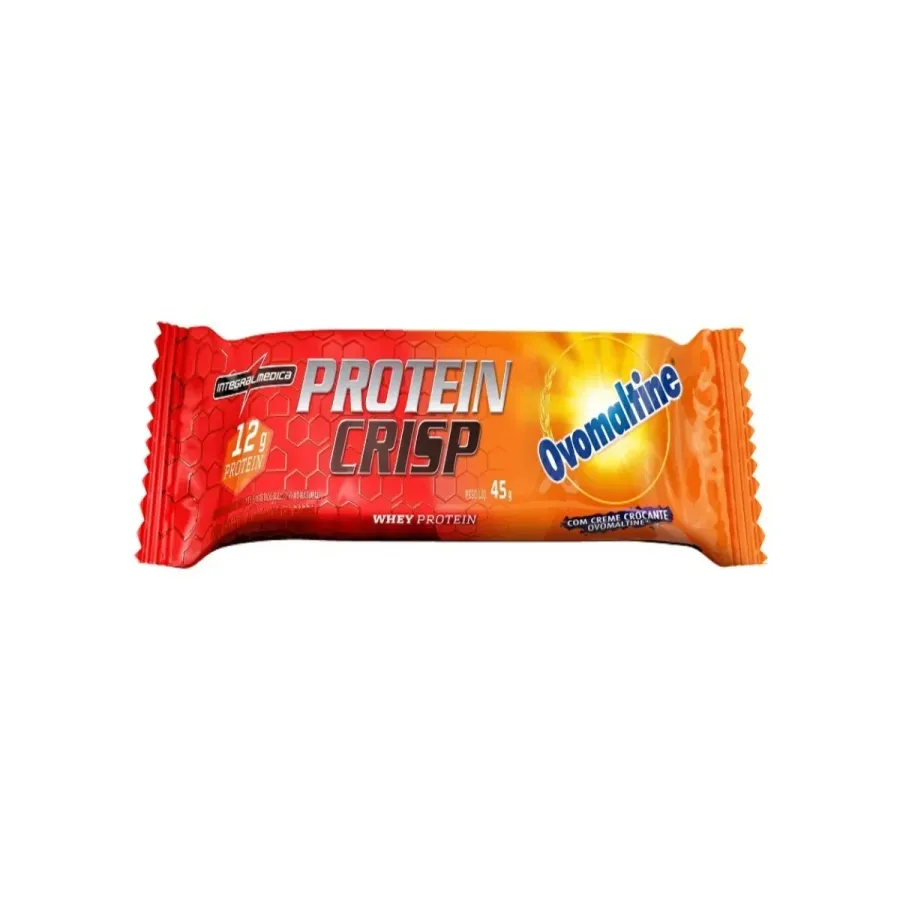Barra de Proteína Integralmedica Protein Crisp Sabor Ovomaltine 45g