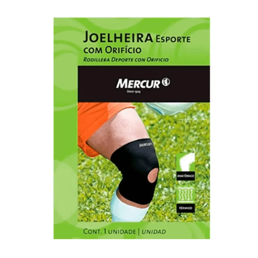 Joelheira Esporte com Orificio Mercur M Único