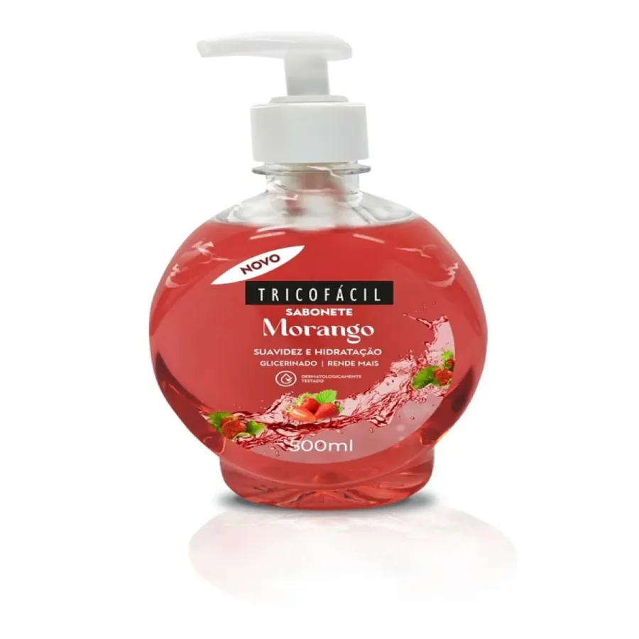 Sabonete Líquido Tricofácil Morango 500 mL