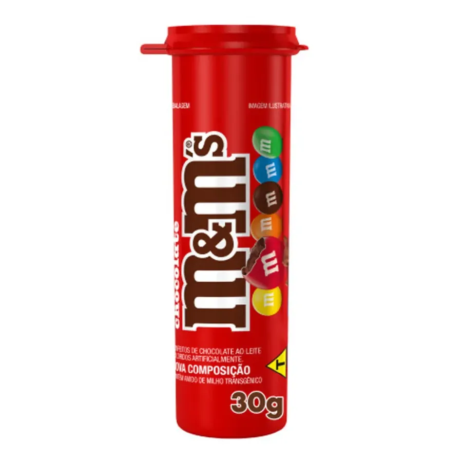 M&MS 30G CHOCOLATE AO LEITE TUBO