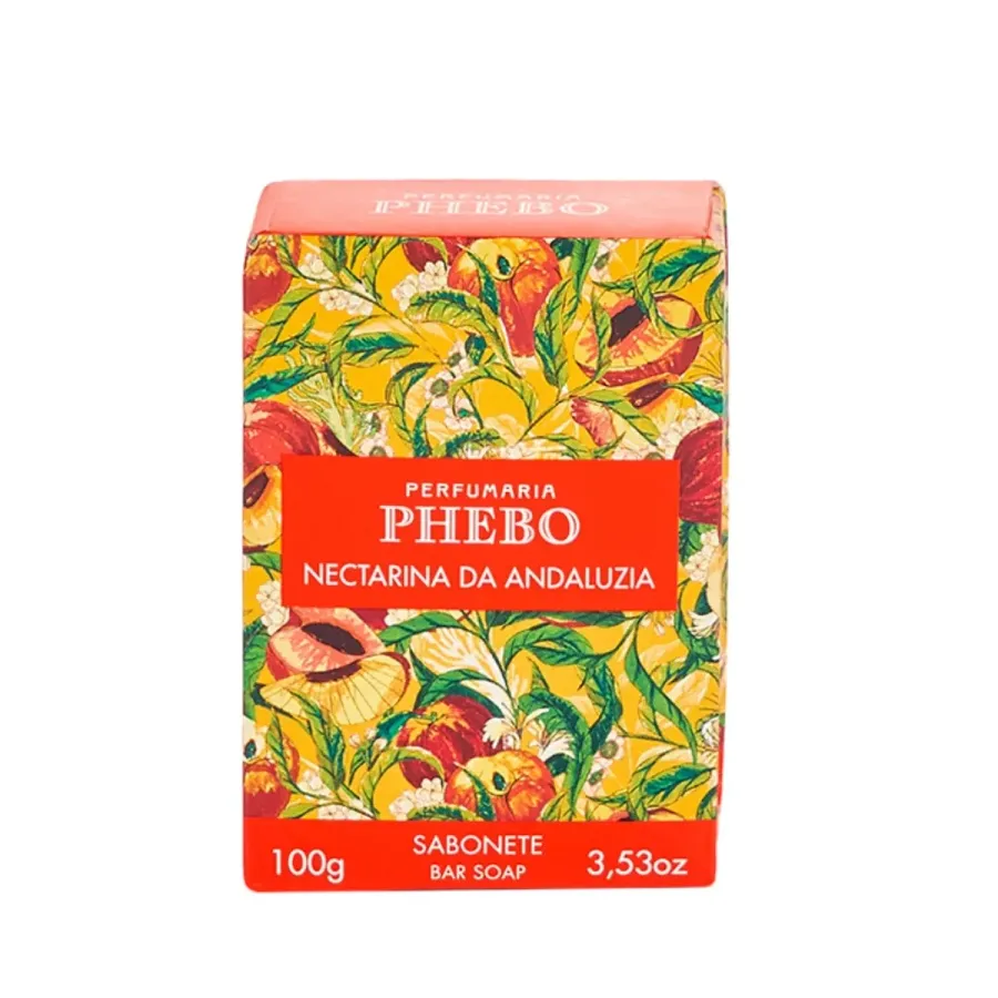 Sabonete em Barra Cremoso Phebo Mediterrâneo Nectarina da Andaluzia 100g
