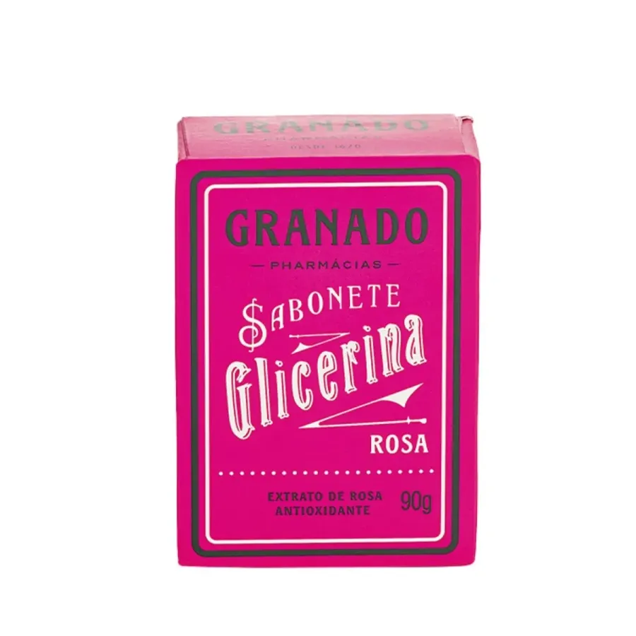 Sabonete em Barra Granado de Glicerina Rosa 90g