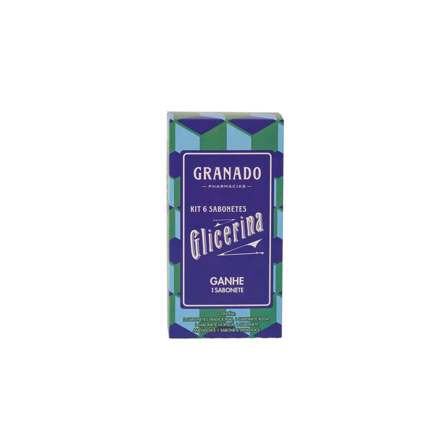 Kit Granado Sabonete de Glicerina em Barra 6 Unidades 90g Cada