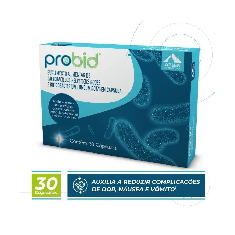 Suplemento Alimentar Probid Lactobacillus Helveticus 30 Cápsulas
