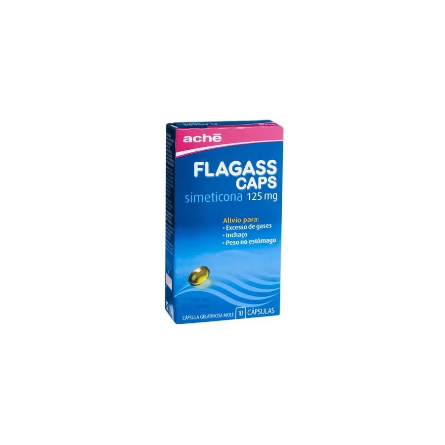 Flagass 125mg 10 Cápsulas