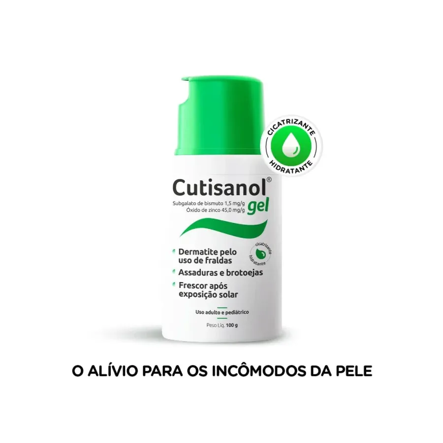 Cutisanol 1,5mg/G + 45mg/G Cristália Gel 100g
