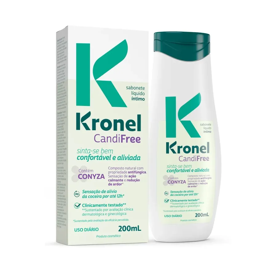 Sabonete Líquido Íntimo Kronel Candifree 200ml