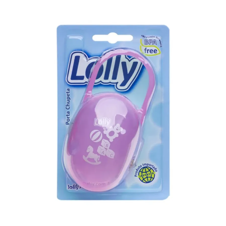 PORTA CHUPETA LOLLY ROSA