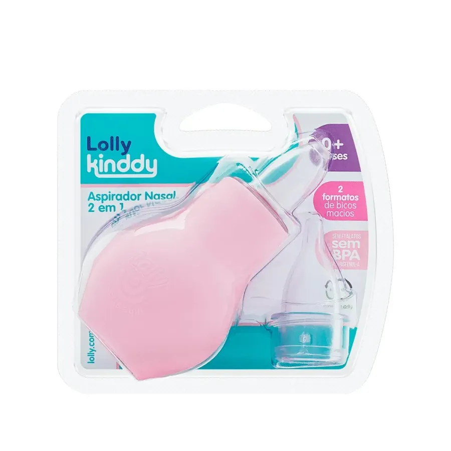 ASPIRADOR NASAL LOLLY TIP ROSA