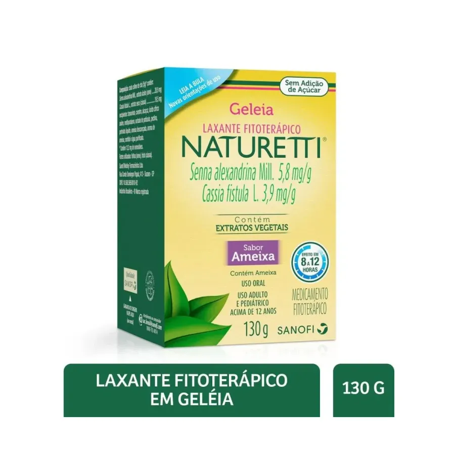 Laxante Fitoterápico Naturetti Geleia Sabor Ameixa 130g