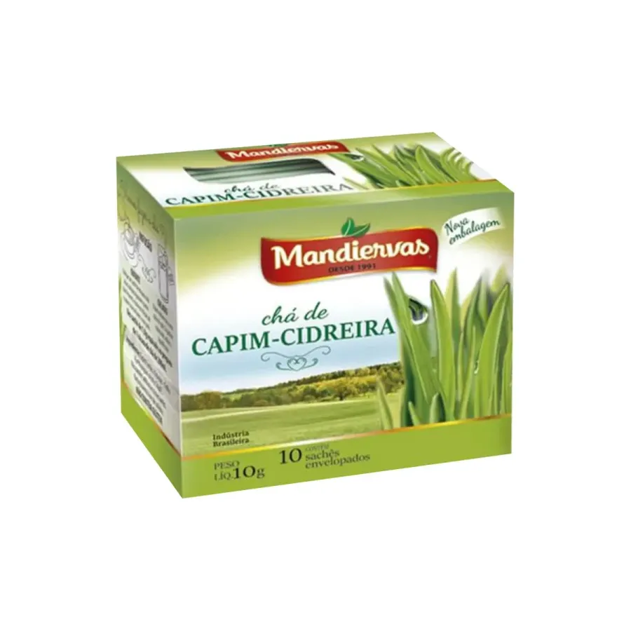 Cha Mandiervas Capim Cidreira 10saches