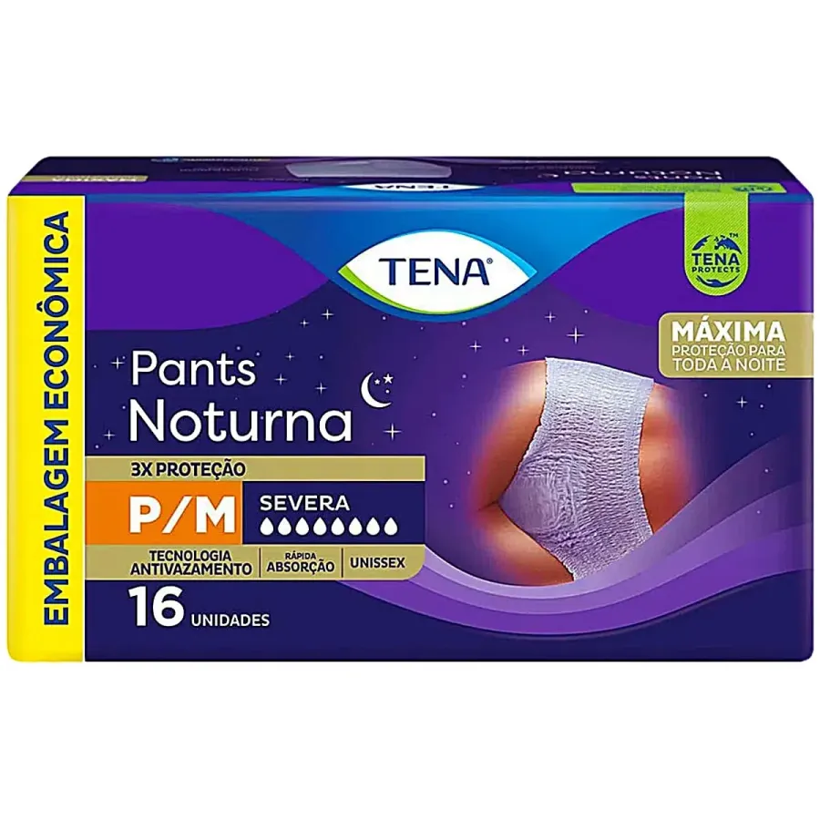 FRALDA TENA PANTS NOTURNA P/M C/16UND