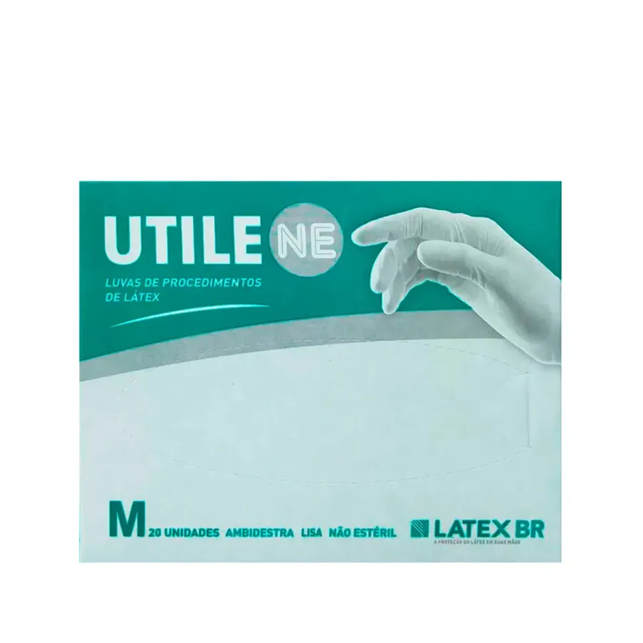 LUVA LATEX PROCEDIMENTO UTILE M 20UND