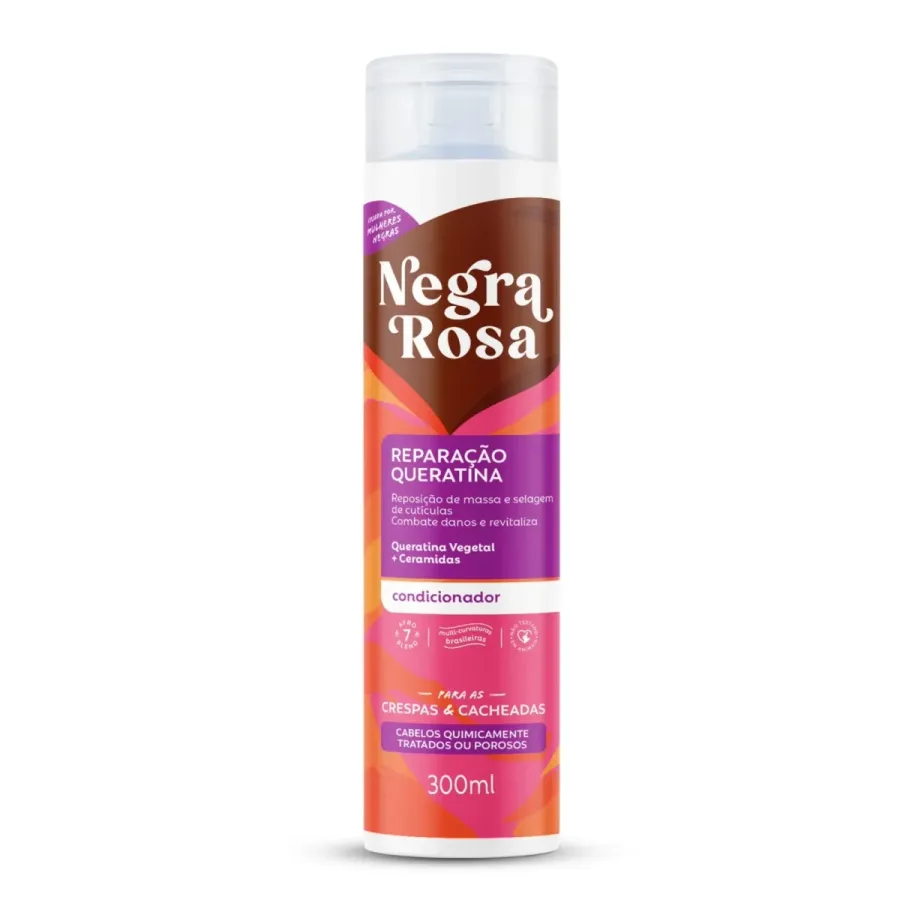 Condicionador Negra Rosa Reparação Queratina 300ml