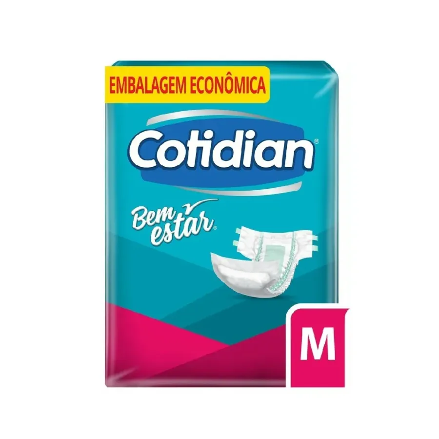 Fralda Geriátrica Bem Estar Cotidian Adulto M 20 Unidades