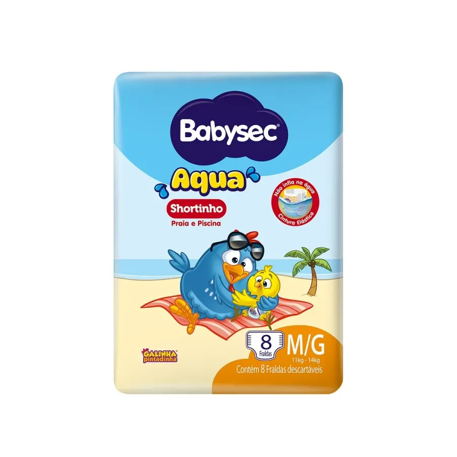 FRALDA BABYSEC AQUA M/G C/8UND