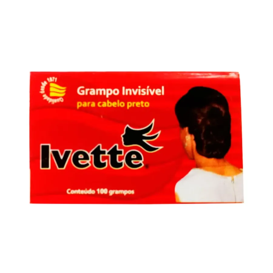 Grampos Invisivel Preto 100 Unidades