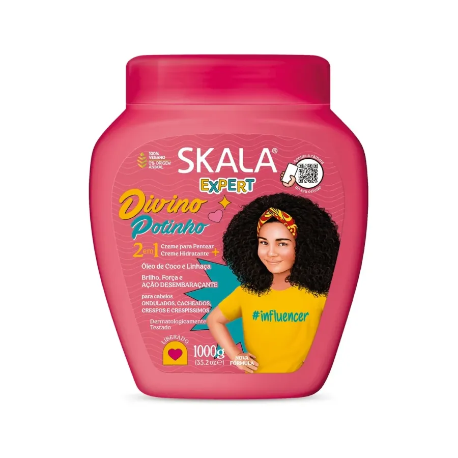 Creme Tratamento Capilar Skala Expert Divino Potinho Kids 1kg