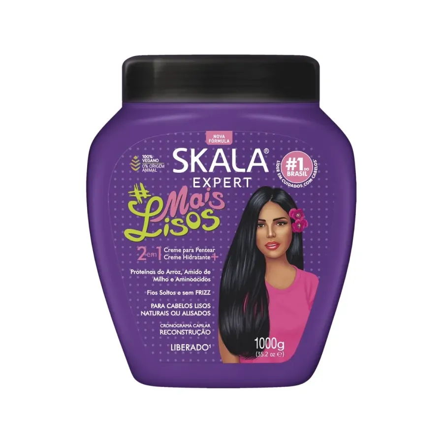 Creme de Tratamento Skala Expert Mais Lisos 3 em 1 1000mg