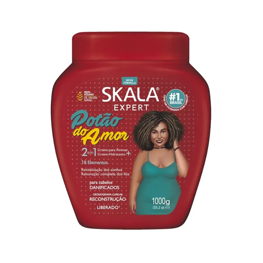 Creme para Cabelo Skala 2 em 1 Potão do Amor 1kg