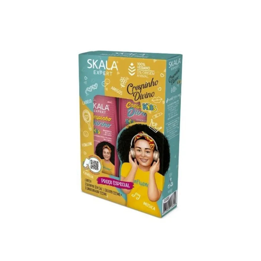 KIT SKALA SH+COND 325ML KIDS CRESPINHO DIVINO
