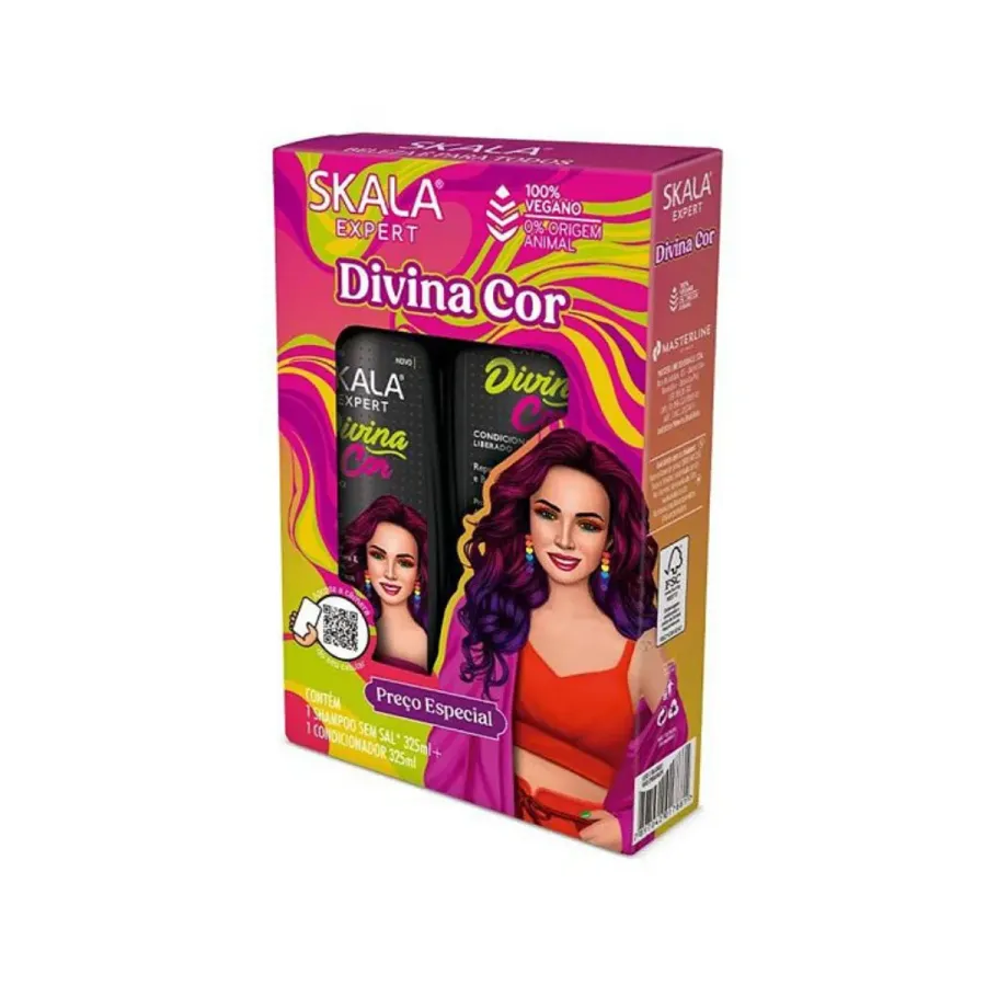 Skala Kit Shampoo + Condicionador Divina Cor