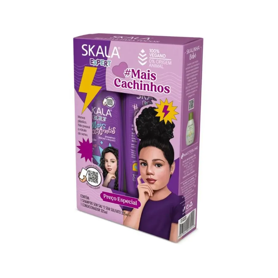 Shampoo + Condicionador Skala 325ml Mais Cachinhos