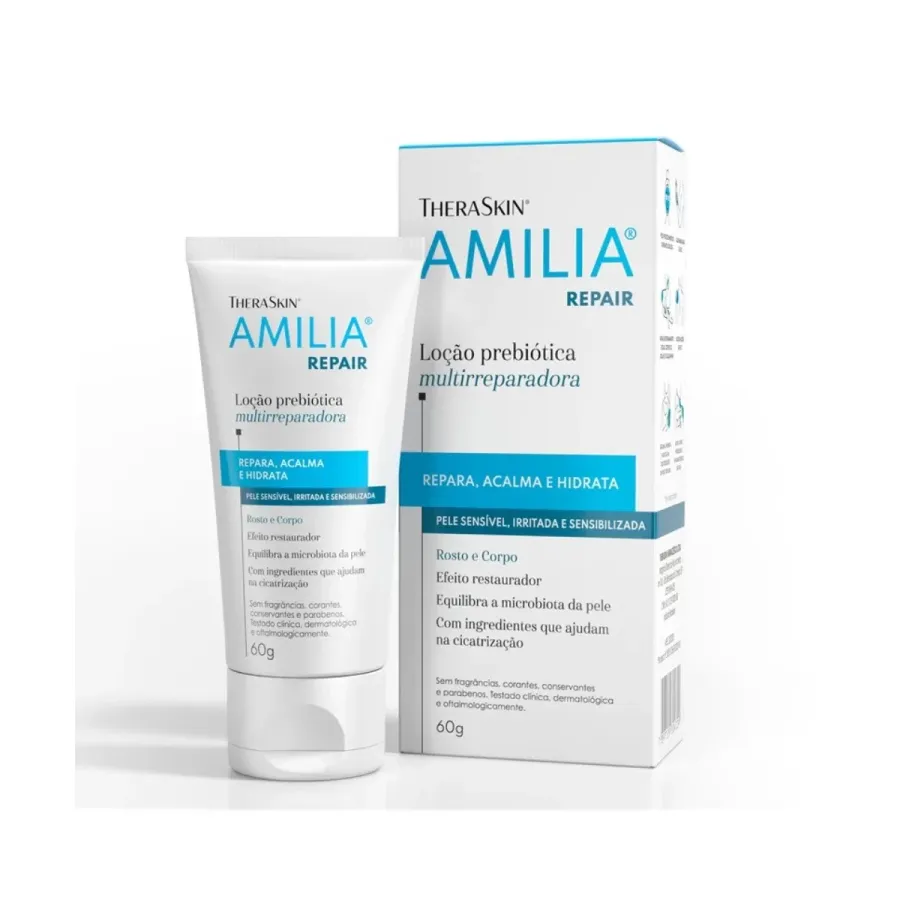 Loção Prebiótica Multirreparadora Theraskin Amilia Repair 60g
