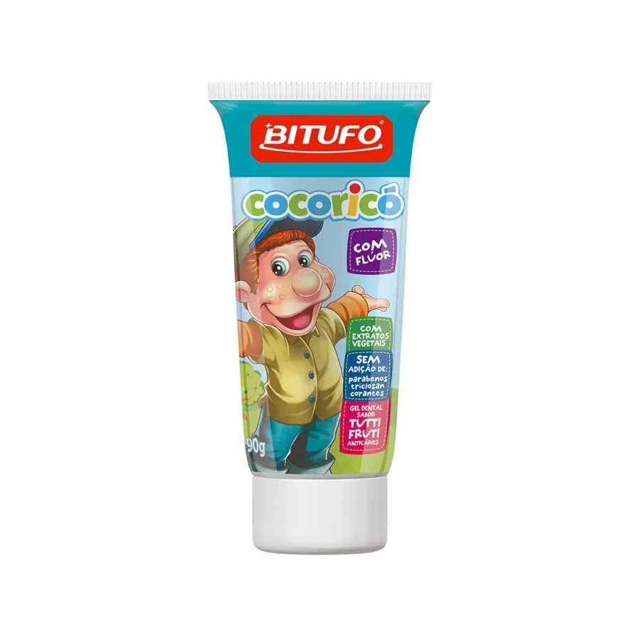 Gel Dental Cocorico com Fluor Tutti Frut