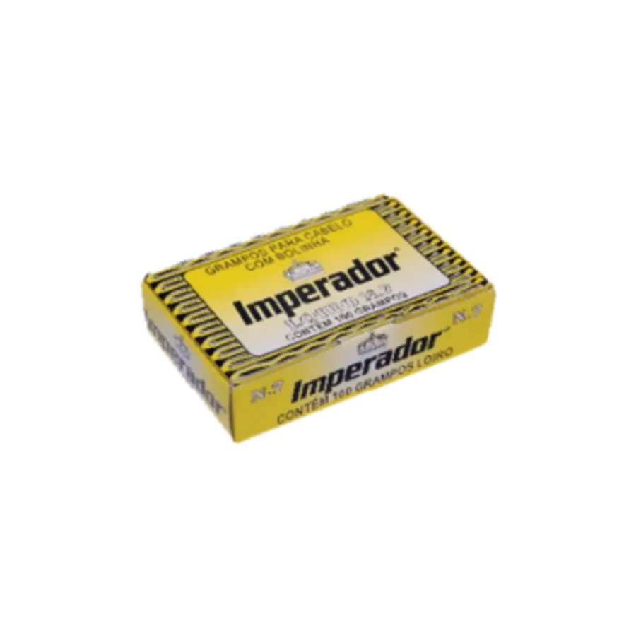 Grampo Imperador Nº 7 Loiro — Caixa com 100 Unidades