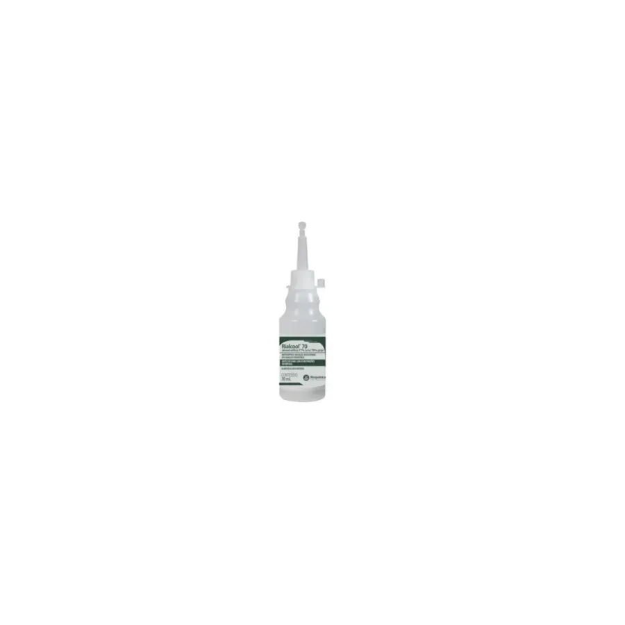 Alcool 70% 30ml Rioquimica Almotolia