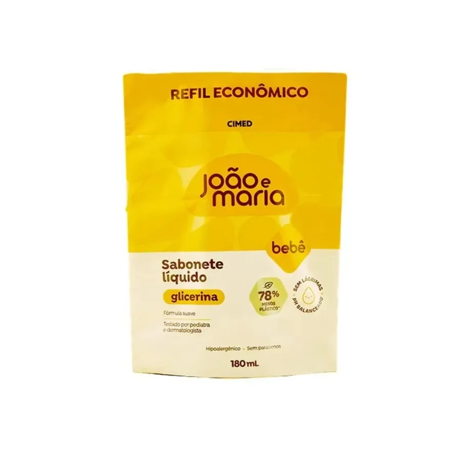 SAB LIQ JOAO E MARIA BABY 180ML REF GLICERINA
