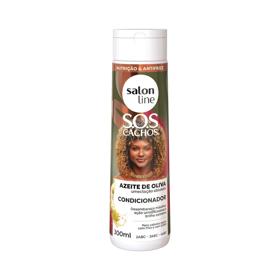 COND SALON LINE 300ML SOS AZEITE DE OLIVA
