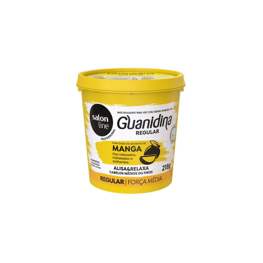 Alisante Salon Line Guanidina Regular Força Média com Óleo de Manga 218g