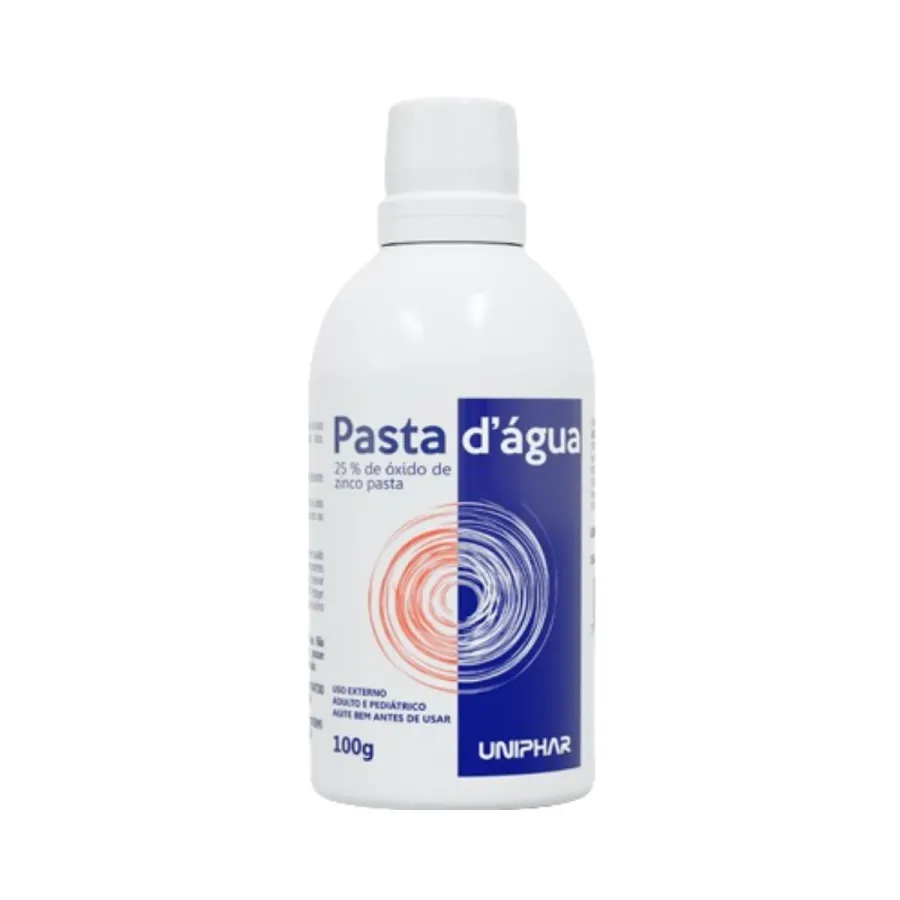 Pasta D’Água Uniphar 100 g — 25% de Óxido de Zinco