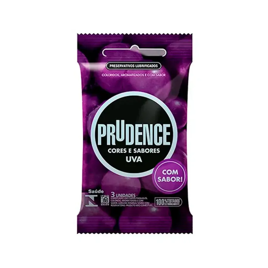 Preservativo Prudence UVA Lubrificado 3 Unidades