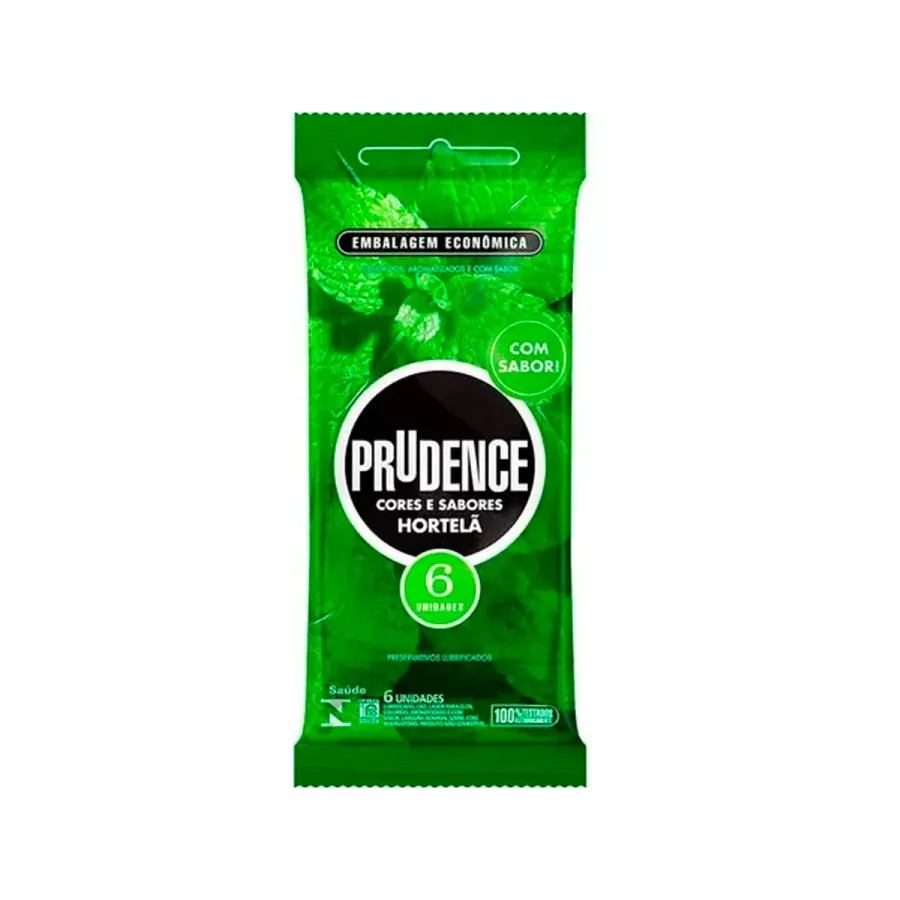 Preservativo Prudence Hortelã 6 Unidades