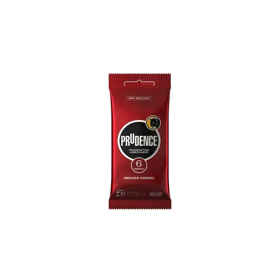 Preservativo Prudence Lubrificado 6 Unidades