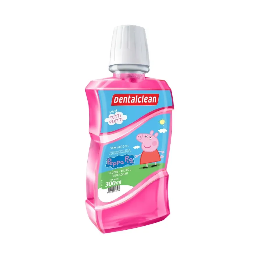 Dentalclean Enxaguante Bucal Peppa Pig Tutti Frutti 300ml Un