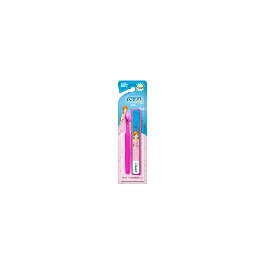 Escova Dental Dentil Kids Estojo Menina