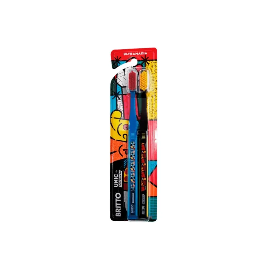 Kit Dentalclean Escovas Dentais Dual Romero Britto